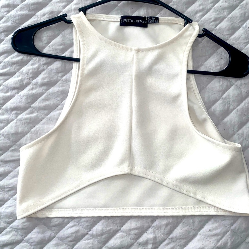 White under boob top super cute